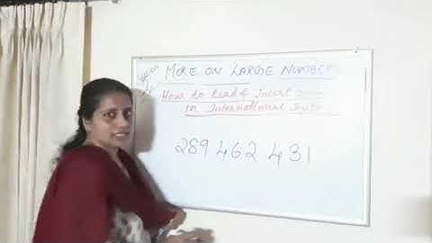 ICSE CLASS V CHAPTER 1 MORE ON LARGE NUMBERS  SESSION 2