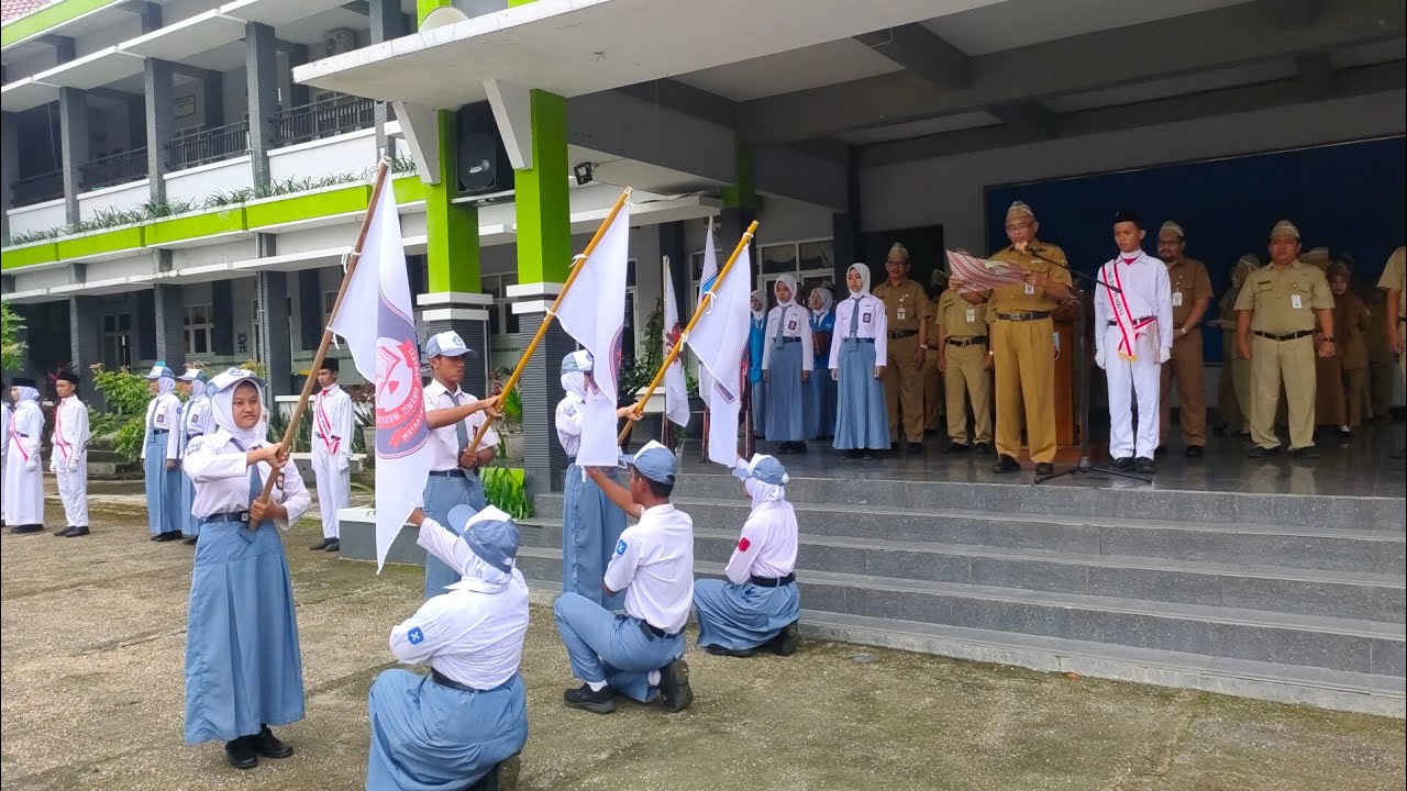 Upacara Bendera dan Serah terima Jabatan pengurus OSIS, Senin 30 Januari 2023