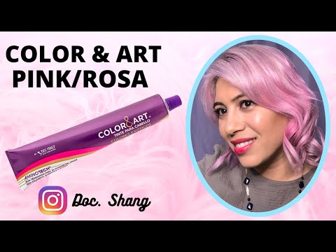 CÓMO SE HACE CABELLO ROSA? Rosa PASTEL/PINK PASTEL HAIR COLOR / PINK HAIR COLOR TINTE “COLOR & ART”