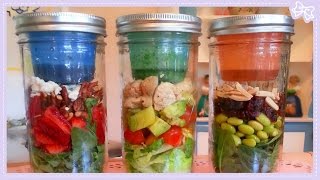 Healthy Salads in a Jar with only 5 Ingredients!