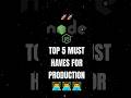 Top 5 Node.js Must-Haves in Prod ✅ #NodeJS #NodeJsDev #webdevelopment #ProgrammingTips #tech