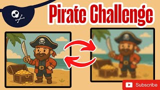 Pirate Challenge ⚓ Impossible to Spot All Differences! | Mr. Brain Hunter | #brain #quiz #braingame screenshot 1