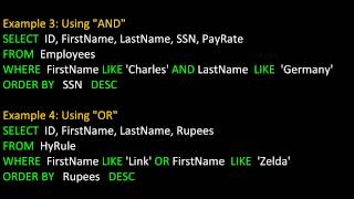 Sql - A Brief, Quick Review