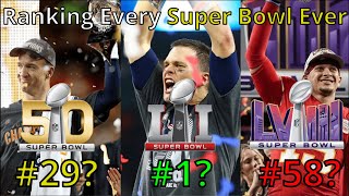 Ranking EVERY Super Bowl In NFL HISTORY From WORST To BEST