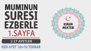 Muminun Suresi 1. Sayfa Ezberle 10 Tekrar10 Tekrar