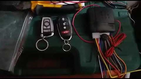Programación de control de alarma de seguridad automotriz de código fijo!