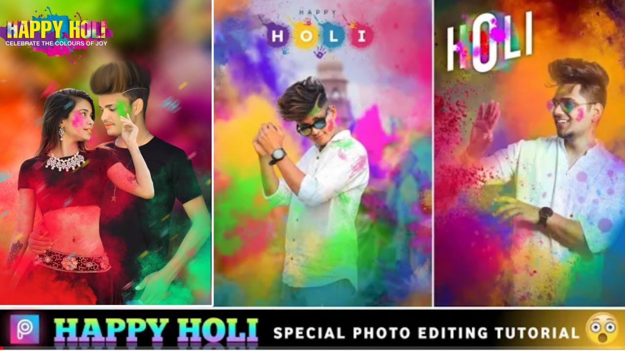 Holi Photo Editing 2023 Holi Special Photo Editing in Picsart