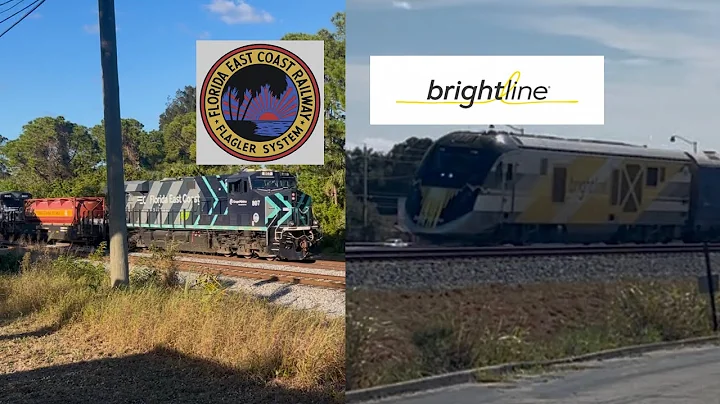 Black Friday Railfanning on the FEC ( Ft. Brightline’s new GEICO Wrap )