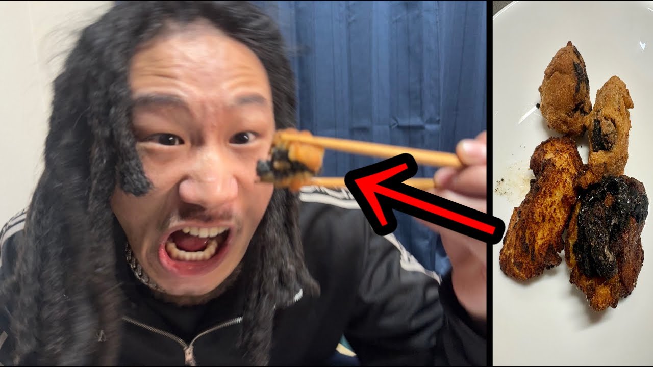 MYの7年伸ばした髪を唐揚げにして食べさせてみた【ドッキリ】