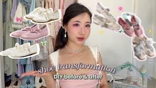 Decorare le mie scarpe per la primavera 🌸🧚 | Trucchi fai da te facili per le scarpe screenshot 2
