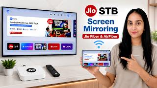 Jio STB Screen Mirroring 🔥 | How To Screencast on Jio Fiber & AirFiber Set Top Box