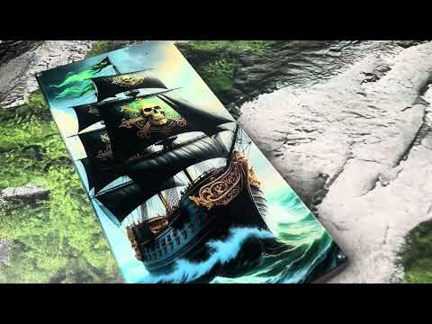 Авторські нарди зі скла і дерева - «Піратська легенда», видео 1