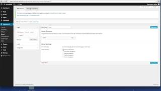 8 - WordPress Tutorials  - Inserting a navigation menu