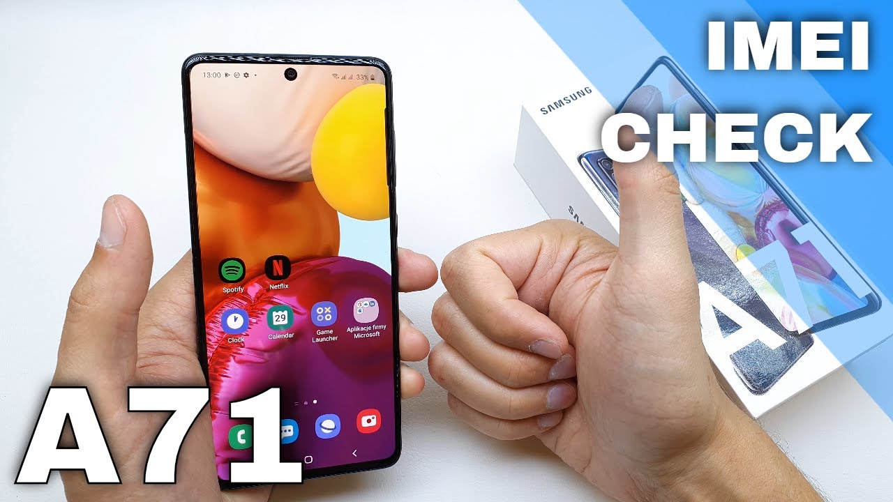 how-to-check-imei-serial-number-in-samsung-galaxy-a71-youtube
