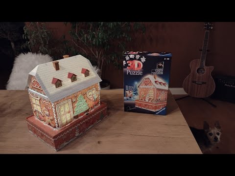 Ravensburger 3D Puzzle Lebkuchenhaus & Gruselhaus - Leuchtet Im Dunkeln, Ideal Für Weihnachten & Halloween
