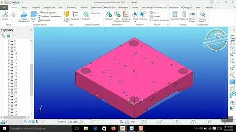Autodesk Powermill 2021 Drilling toolpath in hindi
