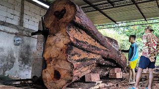 Download Lagu It Looks Like a Devil's Face! But Look at the Results of the Acid Wood Board I sawed MP3