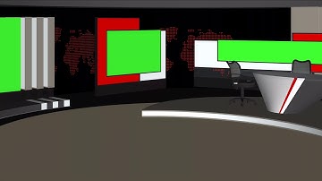 Free Virtual Studio Set TV 4K Green Screen for FREE