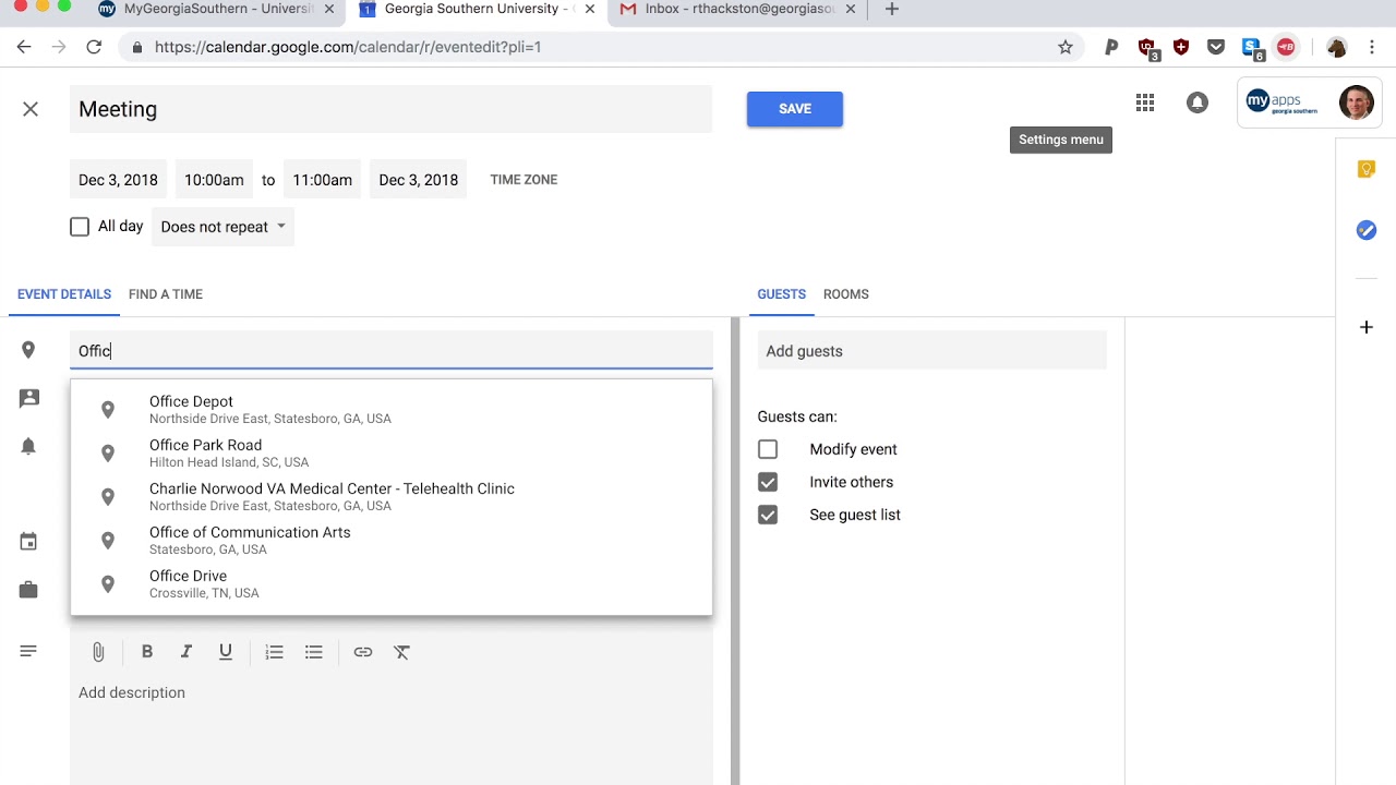 [002] How to create a Google Calendar Invite YouTube