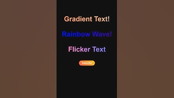 Interactive Gradient Text in CSS!