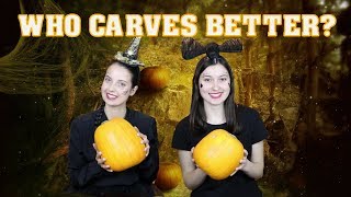 FIRST TIME CARVING PUMPKINS! How hard can it be? | TJTV Halloween First Time Carving Pumpkins Halloween 2017