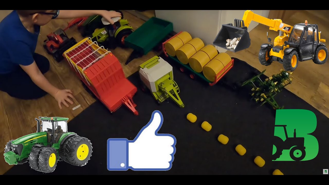 Zabawki Bruder Bruderowo Sylwestrowo- Słoma i siano :D Claas, John, Pottinger, Fliegl, Manitou #1