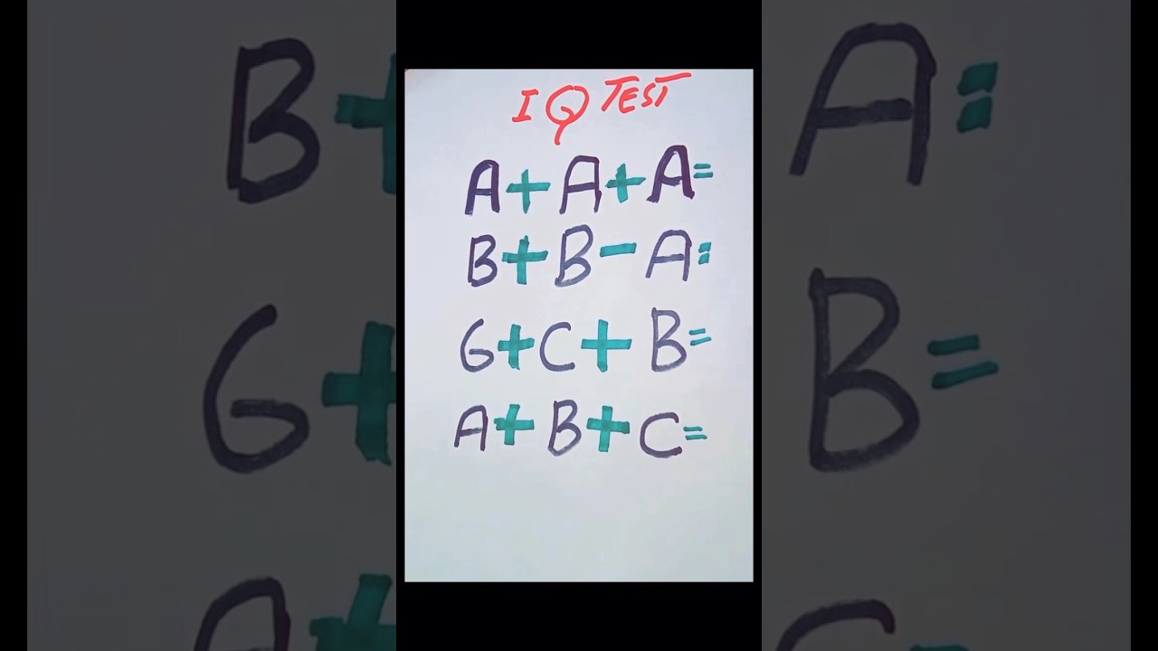 IQ brain test | Intelligent test | double addition | triple multiplication 