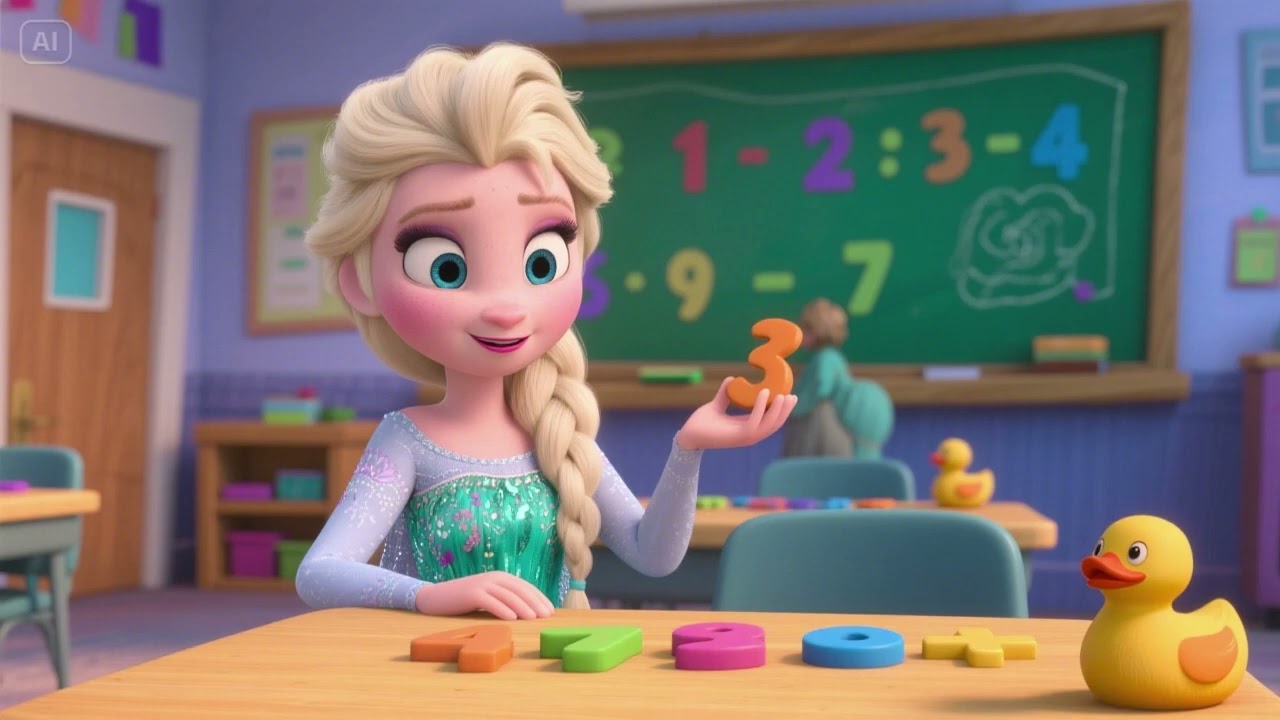 Learn to Count with Elsa and the Ducks Kids Counting and Number Song