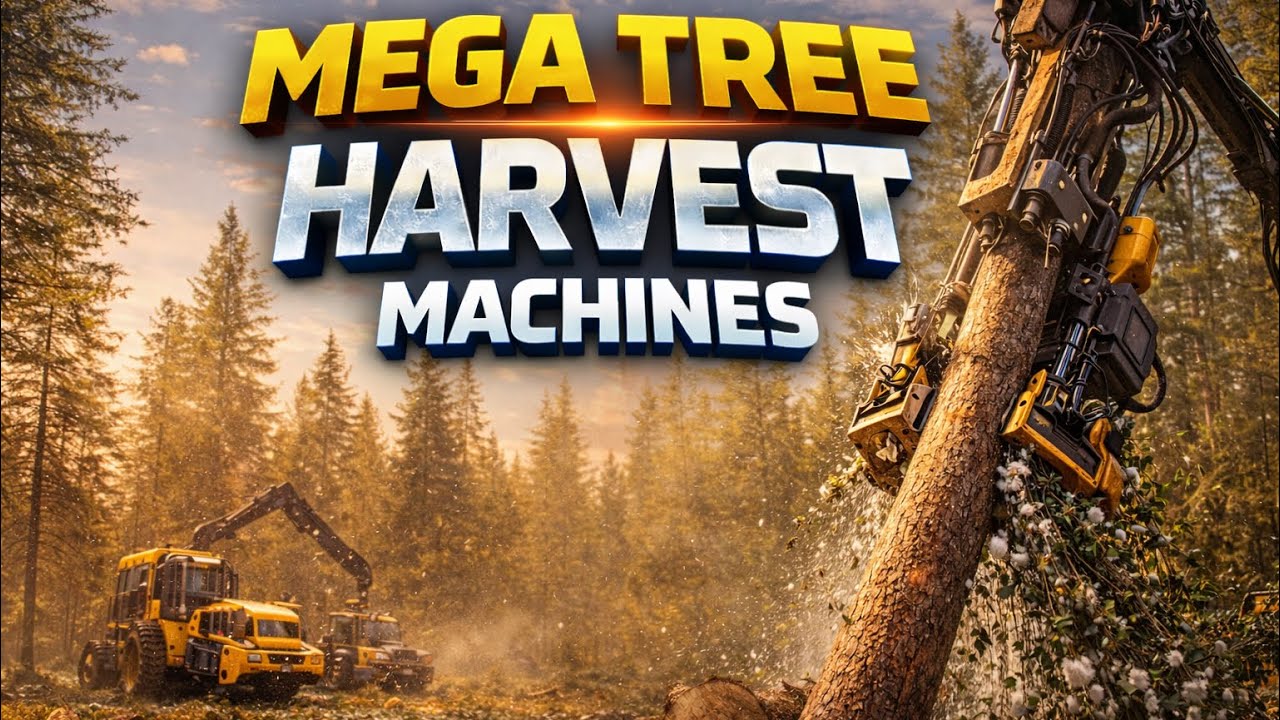 INSANE Tree Harvesting Machines – Modern Forestry at Industrial Scale