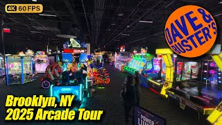 Dave & Buster's @ Atlantic Center (Brooklyn NY), new January 2025 arcade tour, full 4K walkthrough