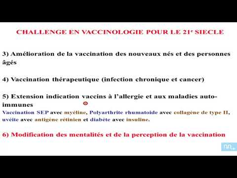 Vidéo: De Nouveaux Défis Dans La Vaccinologie Moderne
