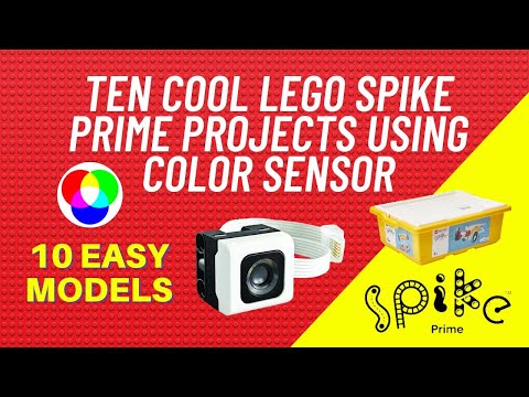 Ten cool LEGO SPIKE PRIME projects using COLOR SENSOR