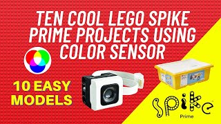 Ten cool LEGO SPIKE PRIME projects using COLOR SENSOR