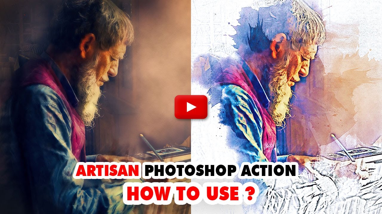 Artisan Photoshop Action Video Tutorial | SmartestMind Photoshop Actions Sharp Designer