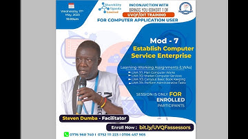 Computer Application User - Module 7: Establish computer Service Enterprise
