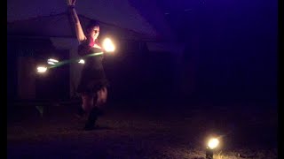 FLOW FIRE HULA HOOP human evolution fest 2015