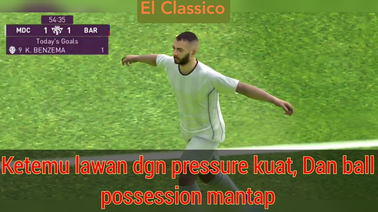 Gameplay Barca (Setien) vs Madrid (Zidane) - Event Konami Cup PES 2020 Mobile