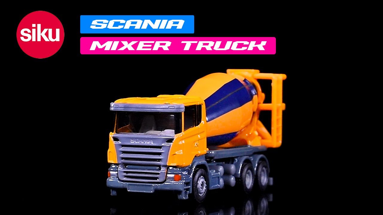 Scania Mixer Truck Yellow 1/87 HO Diecast Model Siku 1896