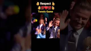 Respect For David Beckham Among Tennis Fans shorts viral reaction games tennis tiktok