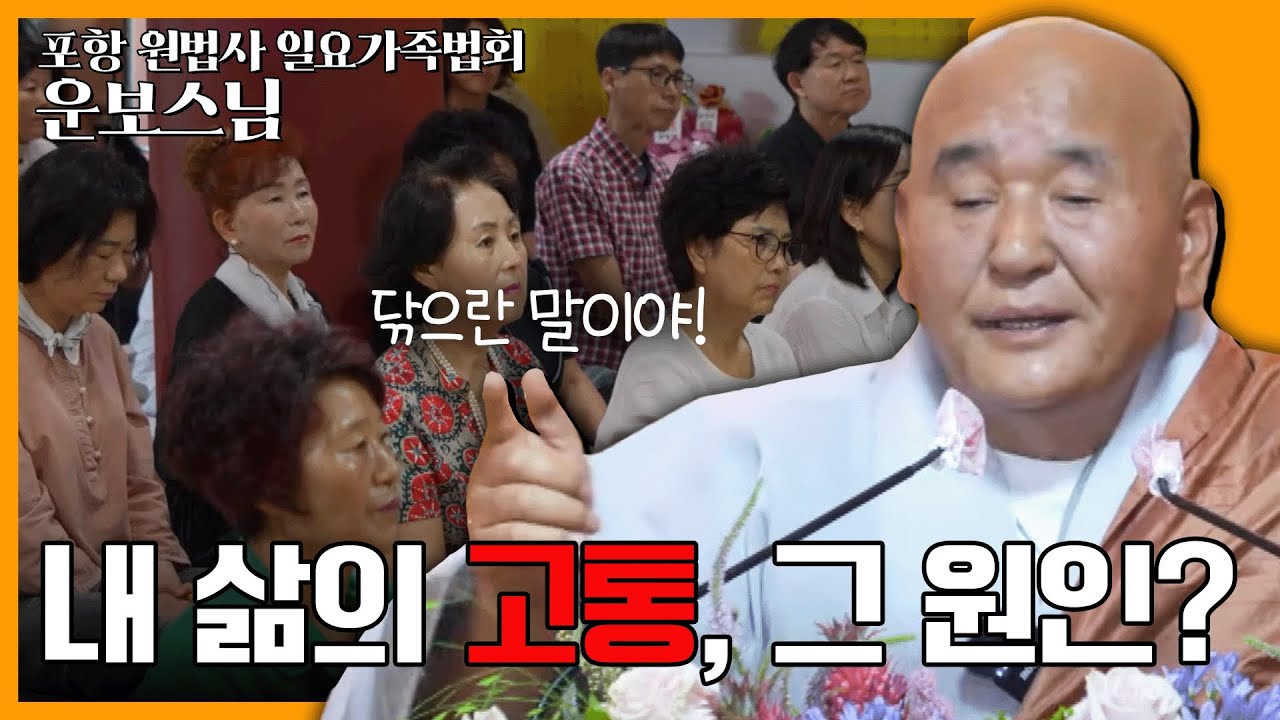 [#운보스님] 마음 속 문제를 풀어내는 '기도'는 어떻게 하는 것인가? | 포항 원법사 일요가족법회