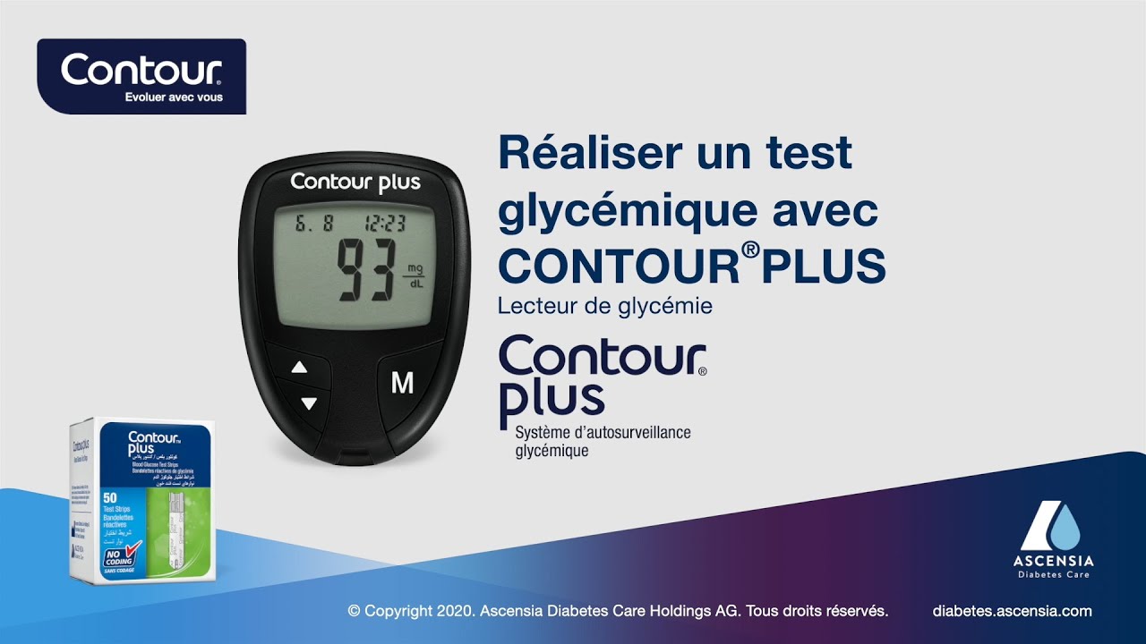 ASCENCIA CONTOUR PLUS Kit Lecteur de Glycémie - Système d' Autosurveillance  Glycémique