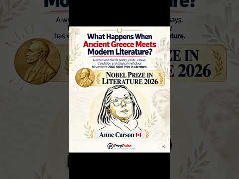 Video Anne Carson Wins Nobel Literature 2026 | Ancient Classics, Reinvented
