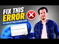 How To Fix “Set User Settings To Driver Failed” Error in Windows 11