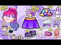 NEW!✨UNLOCK PURPLE OUTFITS COLLECTION SECRETS IN AVATAR WORLD🍀🛍️PAZU#tocaboca #avatarworld #pazu