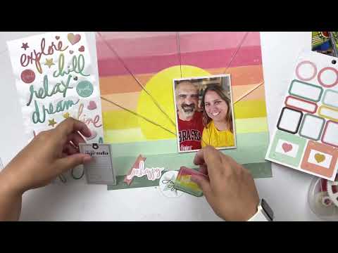 SCRAPBOOK LAYOUT - The ScrapRoom - Flavors of the Month with Heidi Swapp