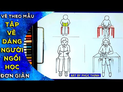 Vẽ dáng người ngồi học: Bức tranh vẽ dáng người ngồi học sẽ đưa bạn trở lại ký ức của những ngày học trò với nhiều kỷ niệm tươi đẹp. Tưởng tượng ra mình đang ngồi đó và chìm đắm trong không gian yên tĩnh, dễ dàng học tập và tập trung.