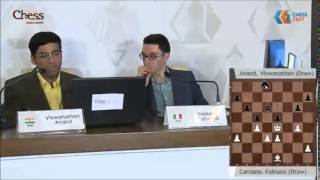 Vishy Anand needed a win but couldnt pressure Caruana - Shamkir Chess Tournament 2015