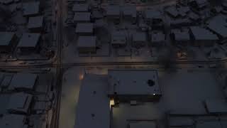 Phantom 4 Pro flying in First Snow Fall 4K