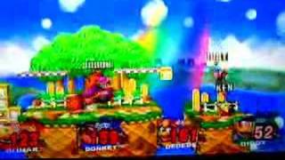Ssb Brawl - Olimar Vs. Dk Vs. Dedede Vs. Diddy