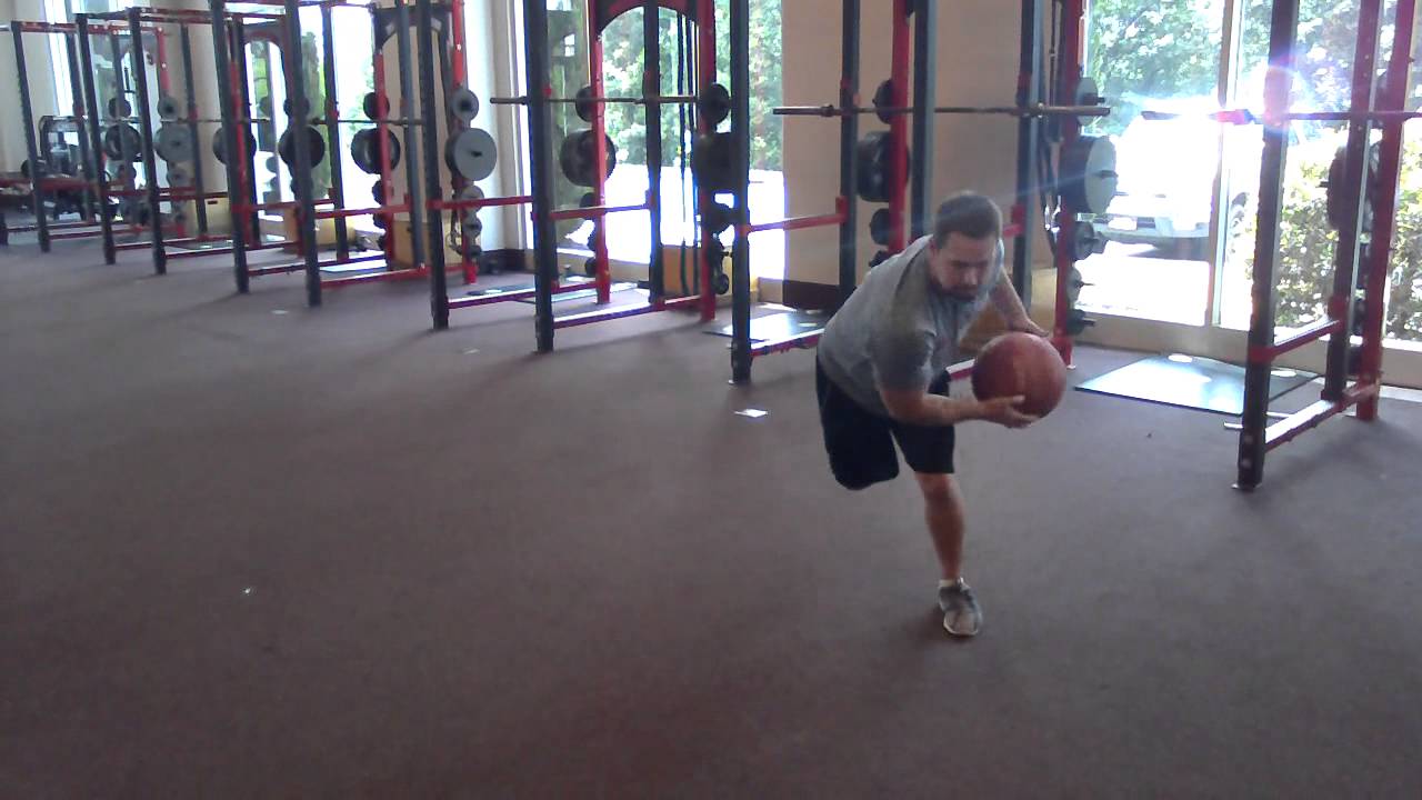 Medicine Ball Skater Jump with Chop YouTube